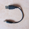 USB Steckerverbindung, Farbe schwarz, Länge 10-11 cm