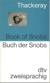 Buch der Snobs, deutsch englisch, zweisprachig, dtv