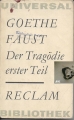Faust, Der Tragödie erster Teil, Goethe, Reclam, mit Stempel