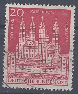 Mi-Nr-366-BRD-Bund-900-Jahre-Kaiserdom-Speyer-20-gestempelt