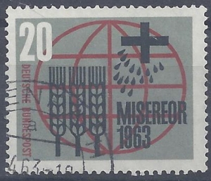 Mi-Nr-391-Misereor-Kampf-gegen-Hunger-20-gestempelt