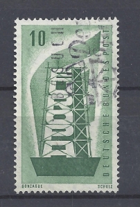 Mi-Nr-241-BRD-Bund-Jahr-1956-Gonzague-10-gestempelt