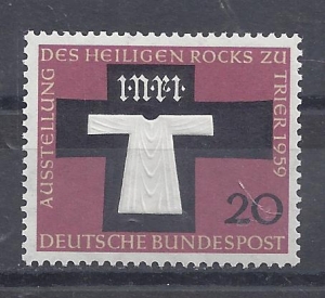 Mi-Nr-313-Bund-BRD-1959-Heiligen-Rocks-Trier-ungestemp-Falz-V1a