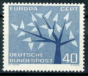 Mi-Nr-384-Europa-40-1962-ungestempelt