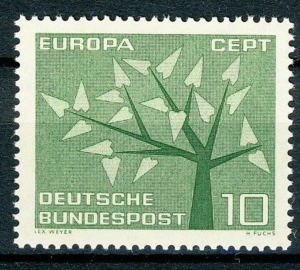 Mi-Nr-383-Europa-10-1962-ungestempelt