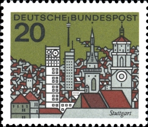 Mi-Nr-426-Hauptstdte-Stuttgart-20-Jahr-1964-ungestempelt