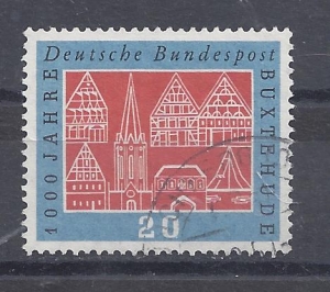 Mi-Nr-312-Bund-BRD-Jahr-1959-Buxtehude-gestempelt-V1a