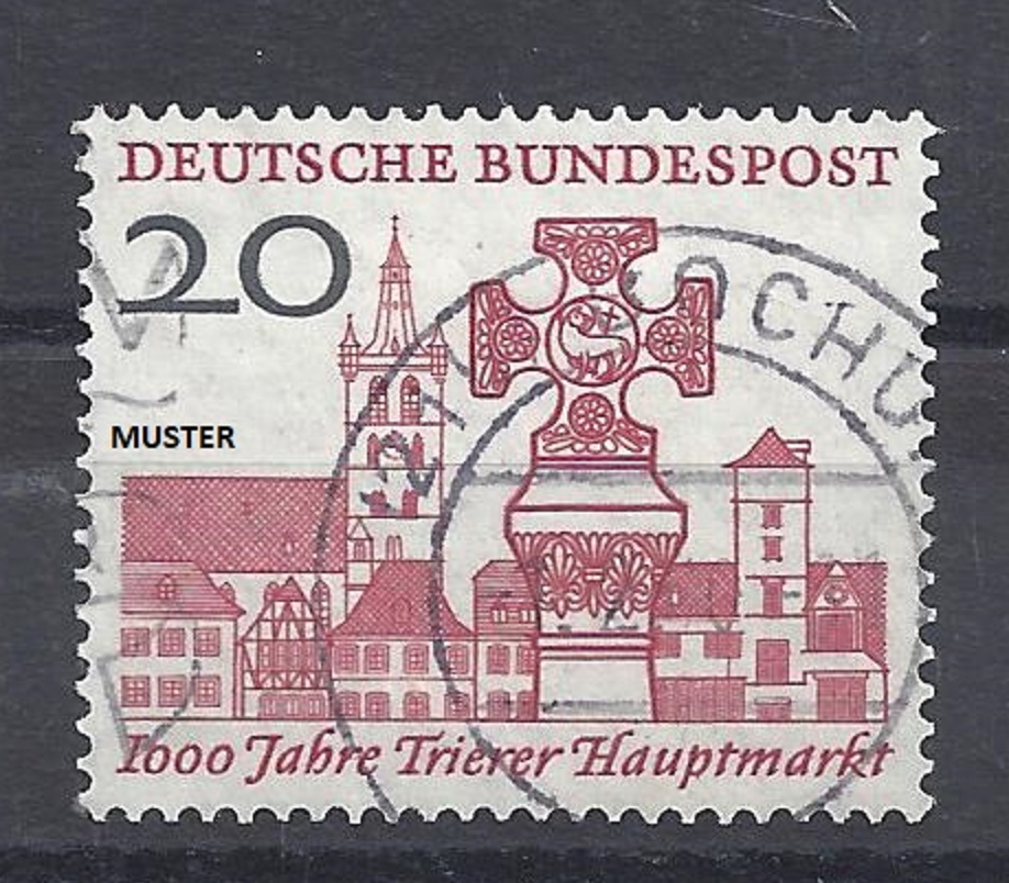 Bild 1 von Mi. Nr. 290, BRD, Bund, 1000 Jahr Trierer Hauptmarkt, gestempelt