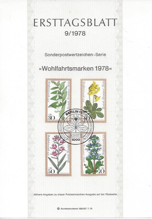Bild 1 von Ersttagsblatt, Wohlfahrtsmarken, Berlin 1978