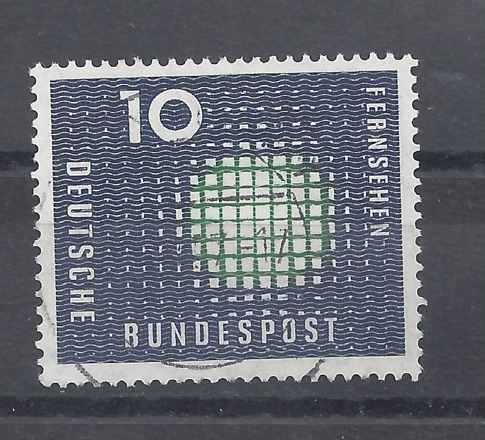 Bild 1 von Mi. Nr. 267, BRD, Bund, Fernsehen 10, Jahr 1957, V 2a, gestempelt