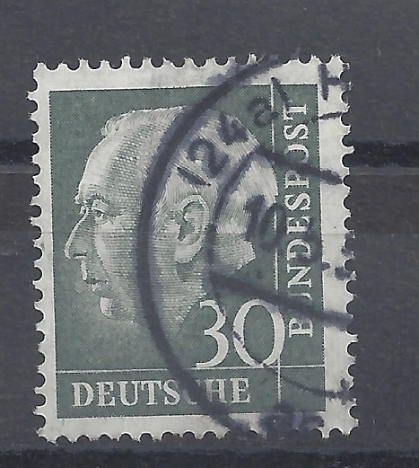Bild 1 von Mi. Nr. 259, BRD, Bund, Jahr 1957, Theodor Heuss 30, V 1a