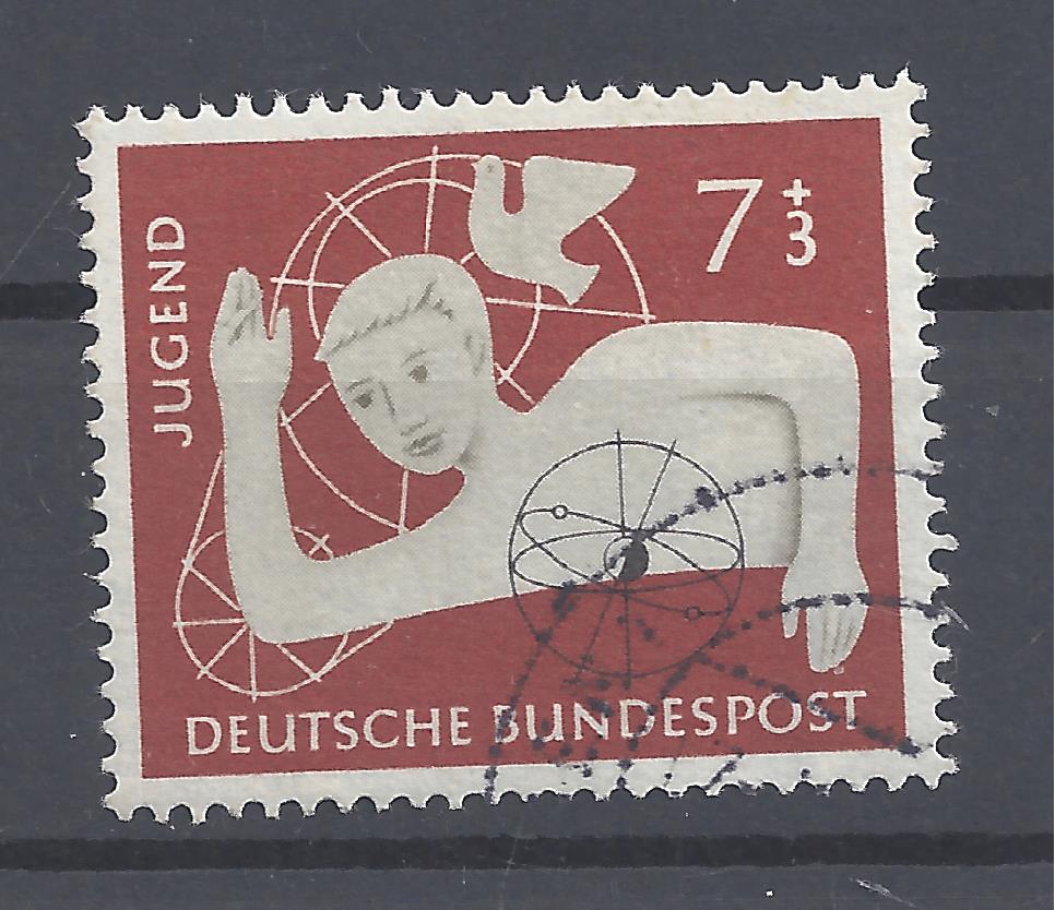 Bild 1 von Mi. Nr. 232, BRD, Bund, Jahr 1956, Jugend 7+3 , gest
