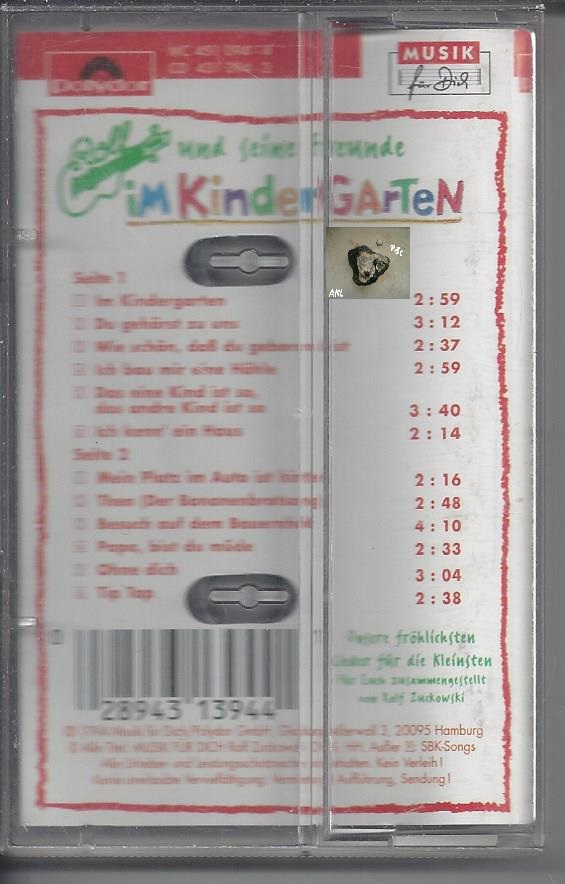 Bild 1 von Rolf und seine Freunde im Kindergarten, Rolf Zuckowski, Kassette, MC ✔️
