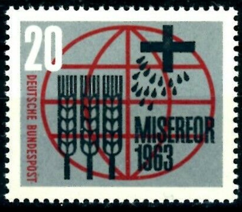 Bild 1 von Mi. Nr. 391, Misereor, Kampf gegen Hunger 20, Jahr 1963, ungestempelt