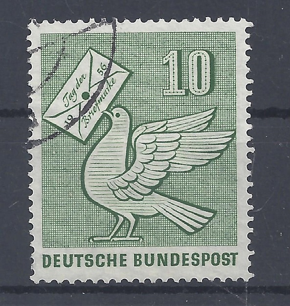Bild 1 von Mi. Nr. 247, BRD, Bund, Jahr 1956, Tag der Briefmarke 10, gestempelt
