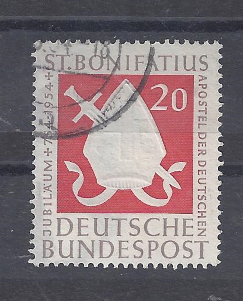 Bild 1 von Mi. Nr. 199, BRD, Bund, Jahr 1954, St. Bonifatius 20, gestempelt