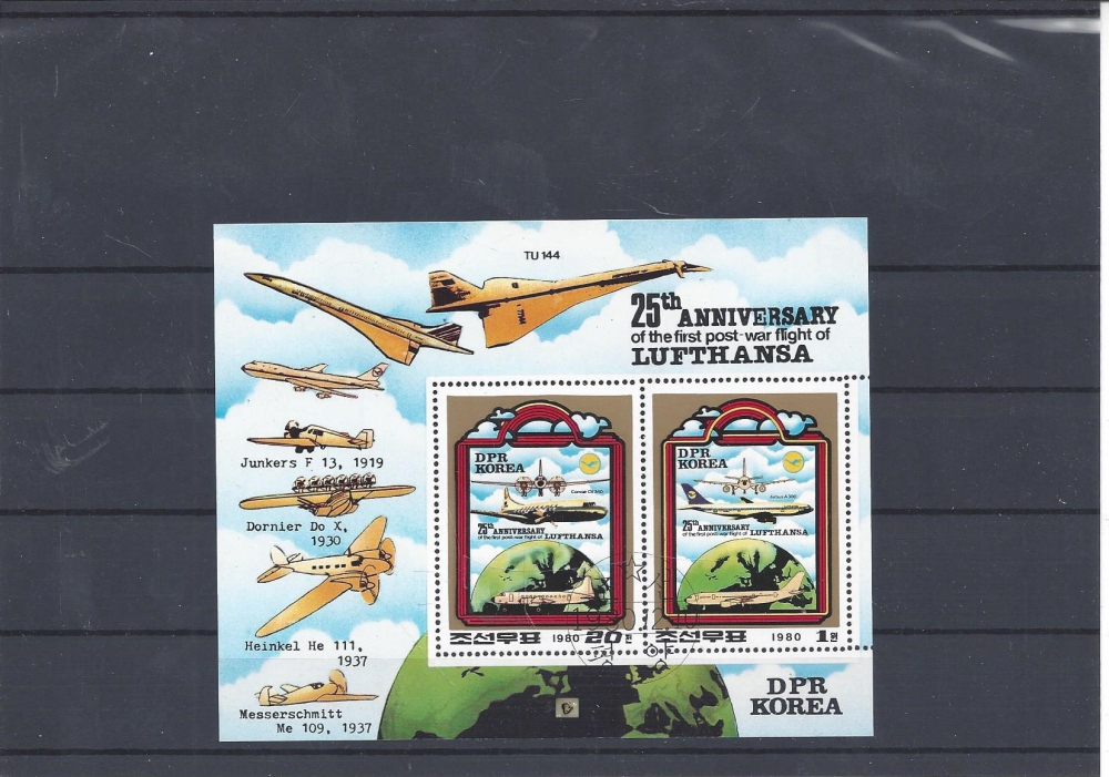 Bild 1 von Briefmarken, Block, 25 th Anniversary Lufthansa, DPR Korea