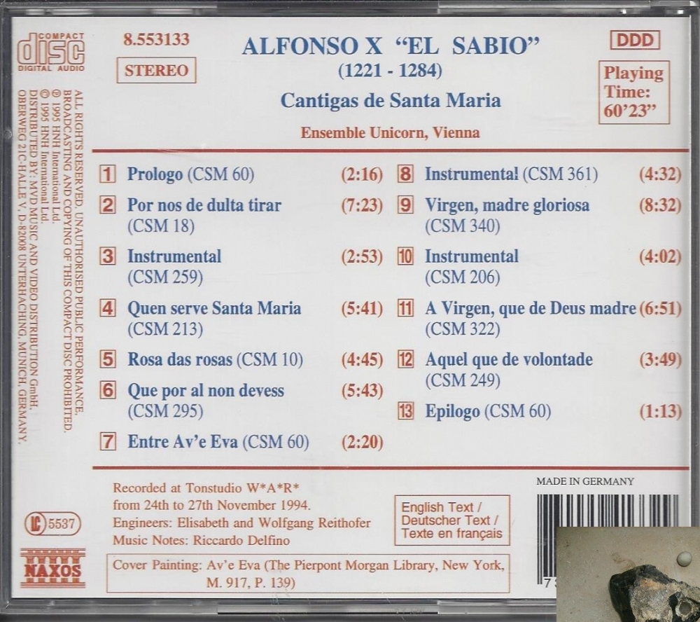 Bild 1 von Ensemble Unicorn, Cantigas de Santa Maria, CD ✔️