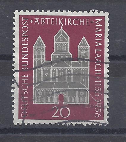 Bild 1 von Mi. Nr. 238, BRD, Bund, Jahr 1956, Abteikirche Maria Lach 20, gest
