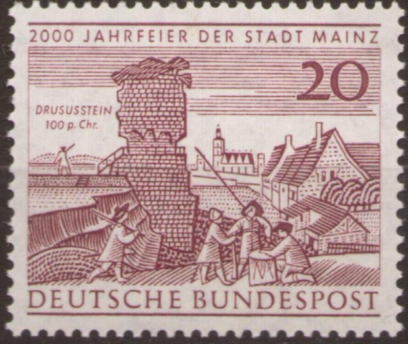 Bild 1 von Mi. Nr. 375, BRD, Bund, Jahr 1961, 2000 Jahre Mainz, ungestempelt