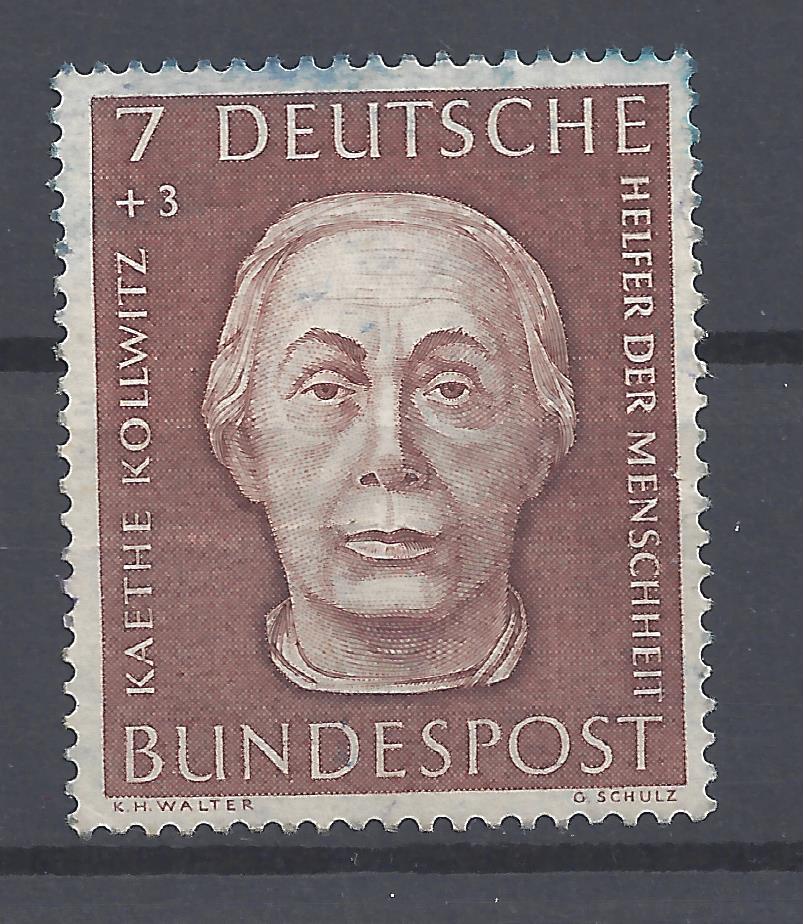 Bild 1 von Mi. Nr. 200, BRD, Bund, Jahr 1954, Käthe Kollwitz 10, Helfer, gestempelt