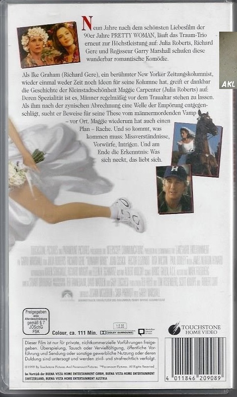 Bild 1 von Die Braut die sich nicht traut, Julia Roberts und Richard Gere, VHS