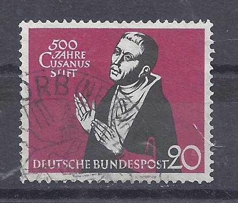 Bild 1 von Mi. Nr. 301, BRD, Bund, Jahr 1958, 500 Jahre Cusanus Stift. gestempelt