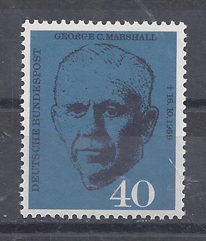 Bild 1 von Mi. Nr. 344, Bund, BRD, 1960, Marshall 40, Klebefläche, V1