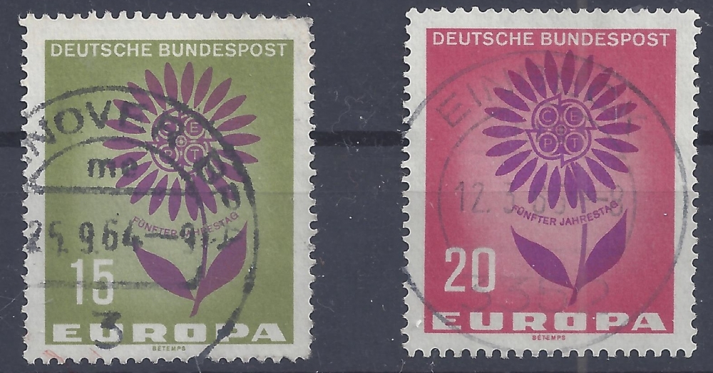 Bild 1 von Mi. Nr. 445-446, Bund, BRD, gestempelt, Europamarken, Jahr 1964
