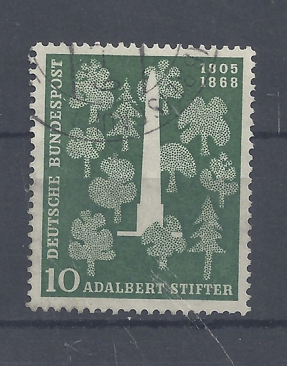 Bild 1 von Mi. Nr. 220, BRD, Bund, Jahr 1955, Adalbert Stifter 10, gestempelt