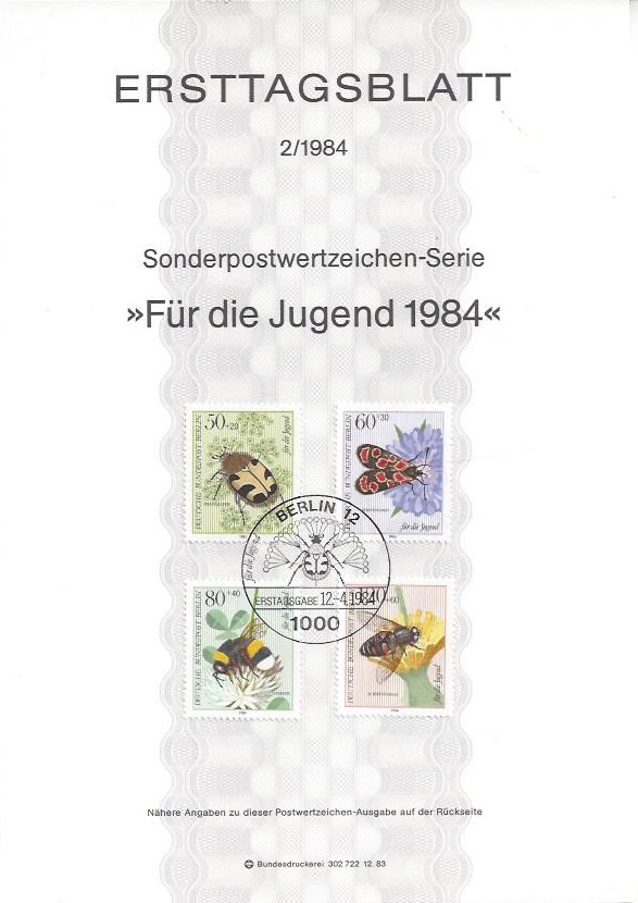 Bild 1 von Ersttagsblatt, Für die Jugend, 1984 Berlin