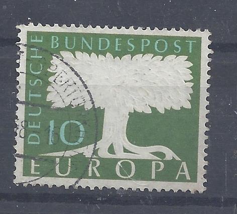 Bild 1 von Mi. Nr. 294, BRD, Bund, Europa 10, Jahr 1958, gestempelt, mit Wasserzeichen