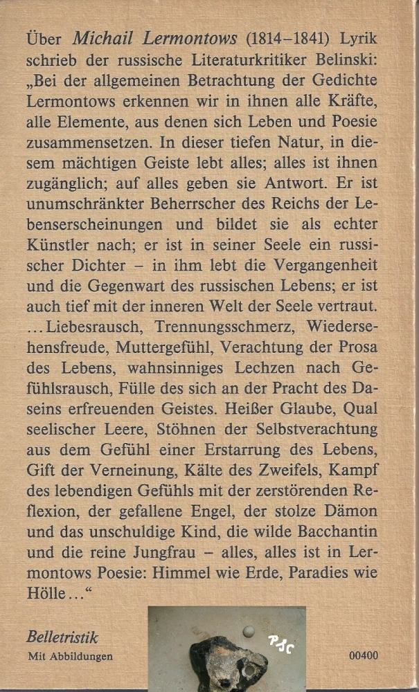 Bild 1 von Einsam tret ich auf den Weg den leeren, Gedichte, Lermantow Michail