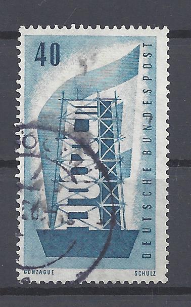 Bild 1 von Mi. Nr. 242, BRD, Bund, Jahr 1956, Gonzague 40 blau, gestempelt