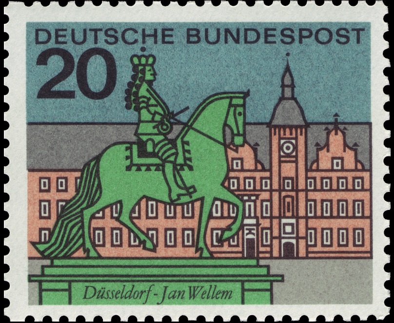 Bild 1 von Mi. Nr. 423, Hauptstädte, Düsseldorf 20, Jahr 1964, ungestempelt