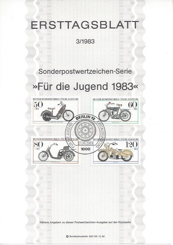 Bild 1 von Ersttagsblatt, Für die Jugend, 1983 Berlin