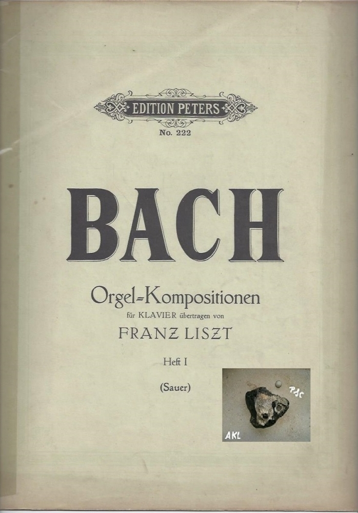 Bild 1 von Bach, Orgel Kompositionen, Edition Peters Nr. 222