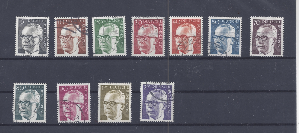 Bild 1 von Briefmarken, Bund BRD Mi.-Nr. 635-642, 644-645, gestemp, Heinem.
