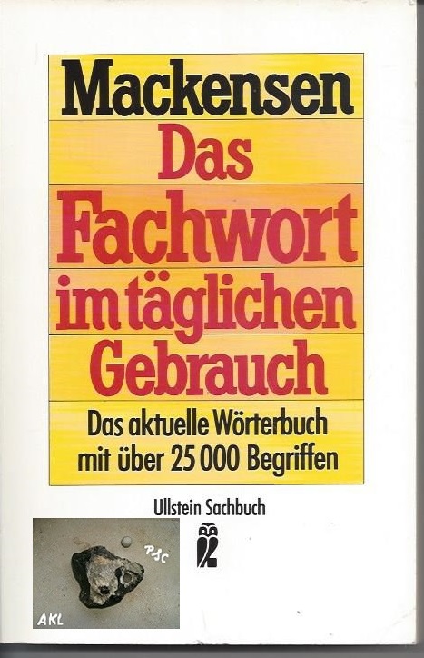 Bild 1 von Das Fachwort im täglichen Gebrauch, Mackensen