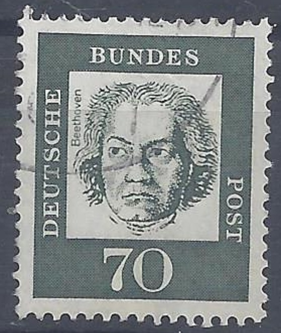 Bild 1 von Mi. Nr. 358, BRD, Bund, Jahr 1961 Freimarke 70, Jahr 1961, gestempelt