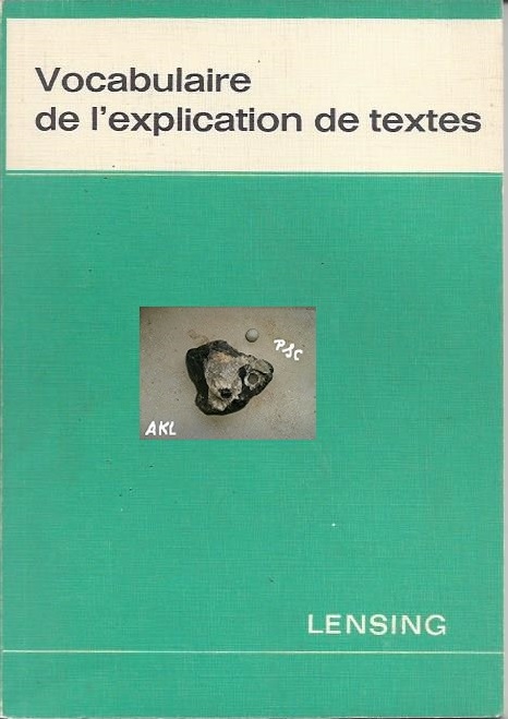 Bild 1 von Vocabulaire de léxplication de textes, Lensing