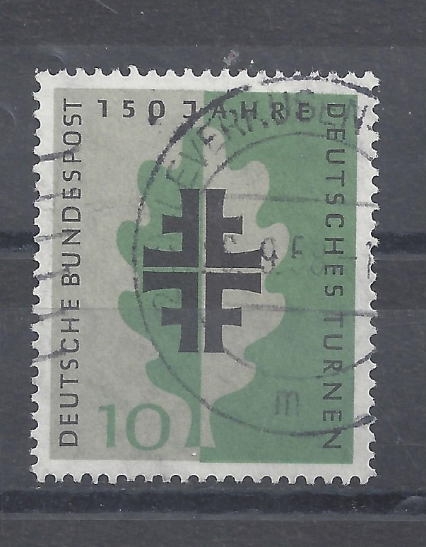 Bild 1 von Mi. Nr. 292, BRD, Bund, 150 Jahre Dt Turnen 10, gestempelt