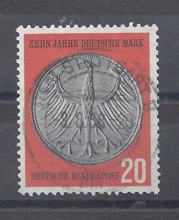 Bild 1 von Mi. Nr. 291, BRD, Bund, 10 Jahre Deutsche Mark 20, gestempelt