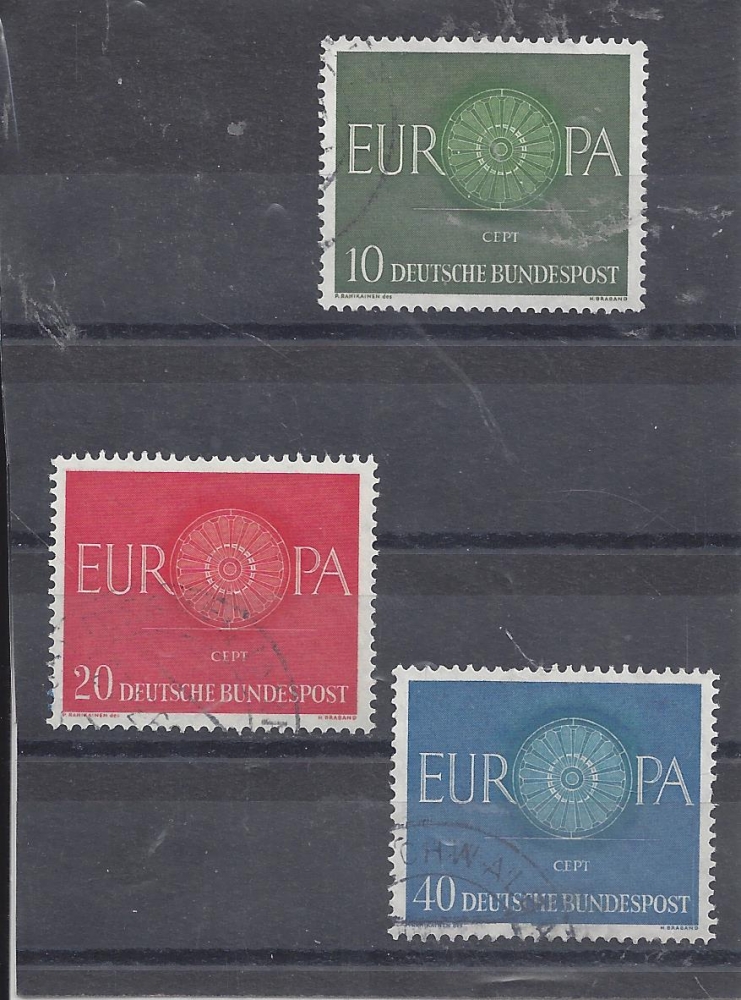 Bild 1 von Mi. Nr. 337 - 339, Bund, BRD, 1960, Europa, gestemp, V1