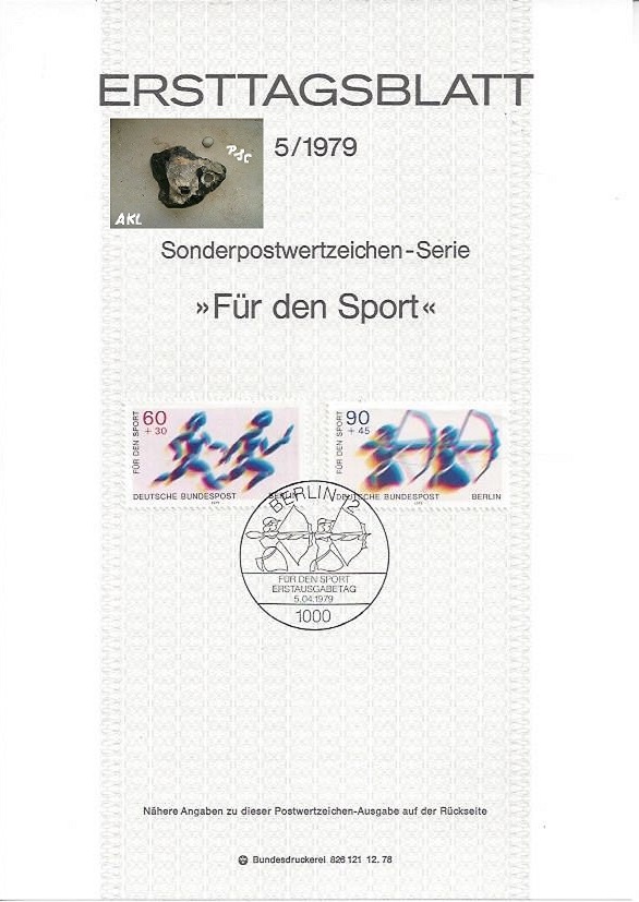 Bild 1 von Ersttagsblatt, Für den Sport, Berlin 1979