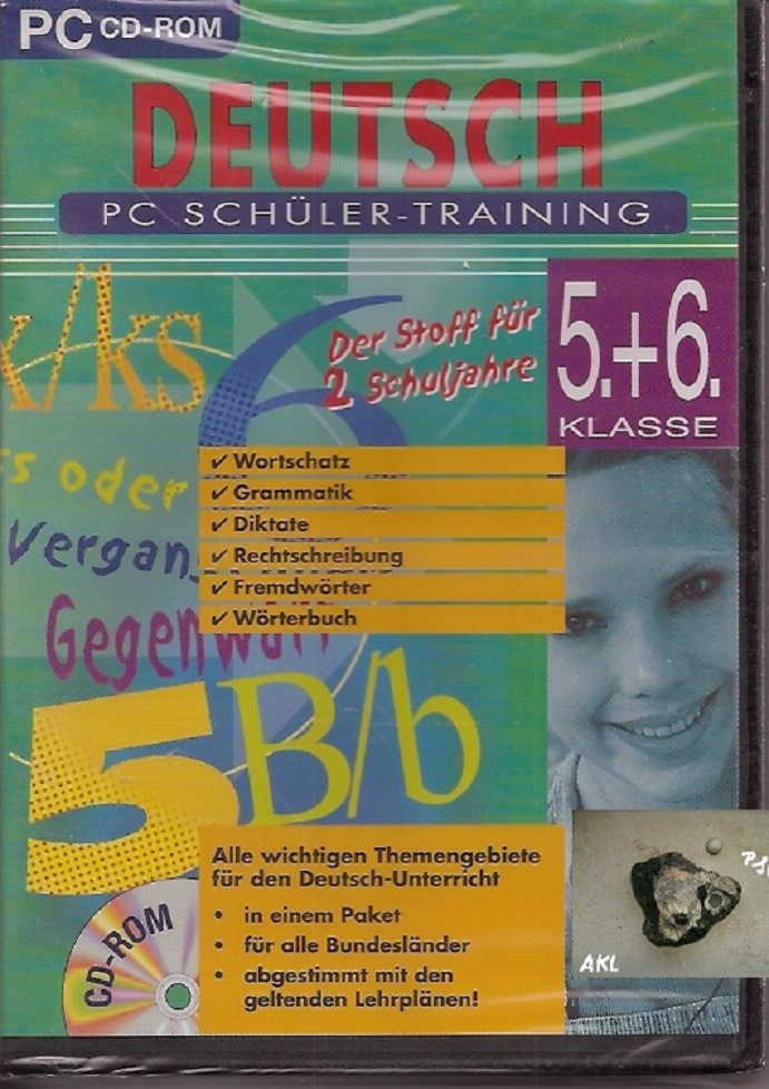 Bild 1 von Deutsch PC Schüler Training 5 und 6 Klasse, CD-Rom