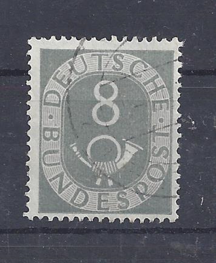 Bild 1 von Mi. Nr. 127, BRD, Bund, Jahr 1951, Posthorn 8, grau, gestempelt