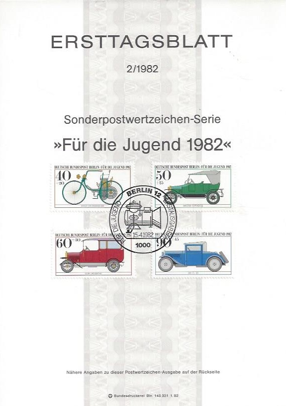 Bild 1 von Ersttagsblatt, Für die Jugend, 1982 Berlin