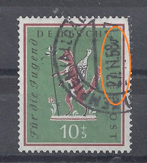 Bild 1 von Mi. Nr. 286, BRD, Bund, Für die Jugend 10 + 5, Jahr 1958, gestempelt