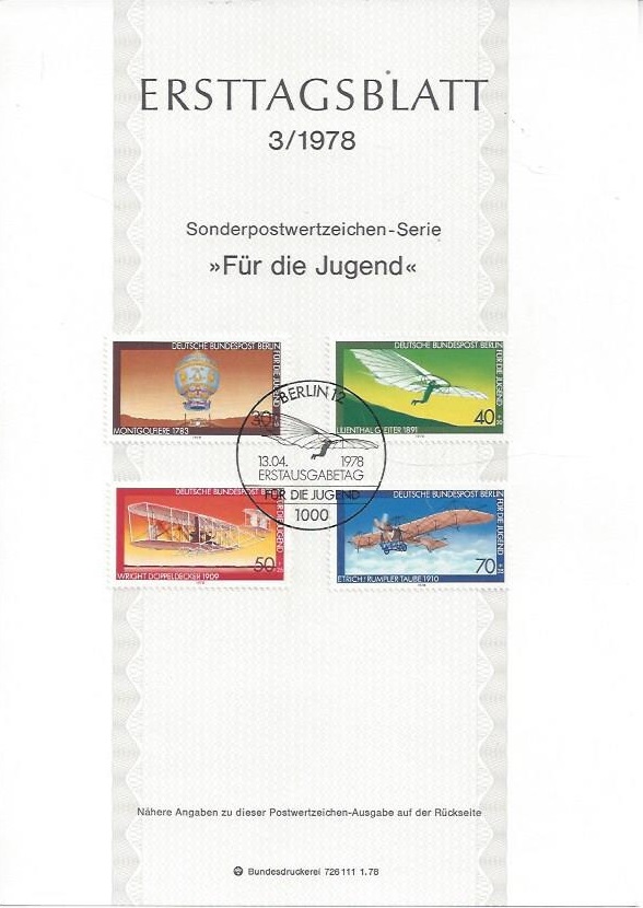 Bild 1 von Ersttagsblatt, Für die Jugend, Berlin 1978